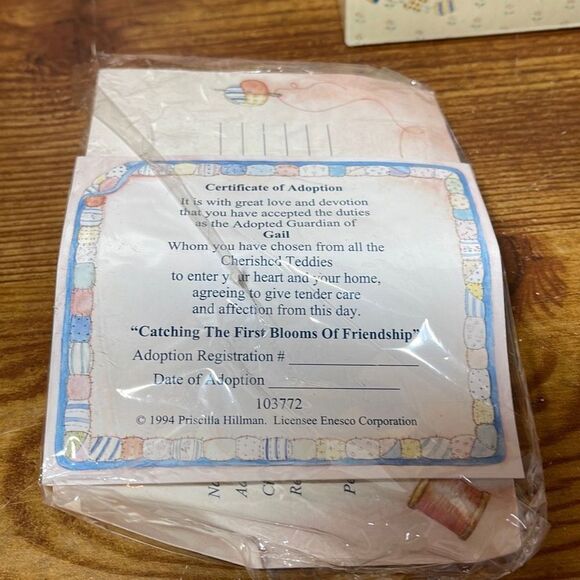 Cherished Teddies Gail 103772 Catching The First Blooms of Friendship Daisies - Picture 2 of 6